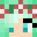Green hair girl - Color Haired Girls Minecraft Skins - image 3