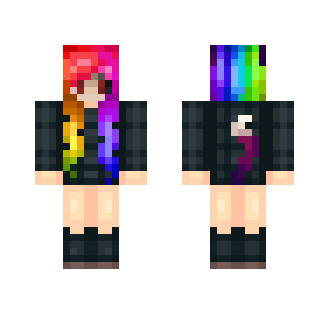 ⓔⓛⓓⓐ| Rainbow - Female Minecraft Skins - image 2