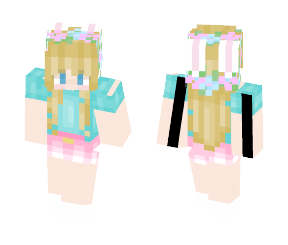 Download Cute Bunny Blonde Minecraft Skin For Free