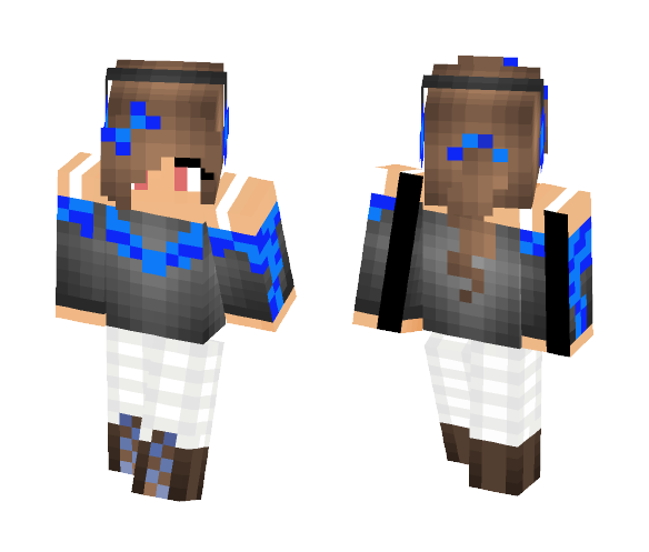 Nightwing Sweater - persona skin - Female Minecraft Skins - image 1