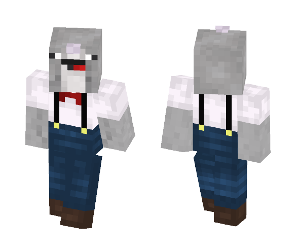 Narwhal In Suspenders - Male Minecraft Skins - image 1