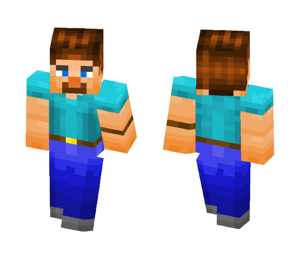 Realistic Steve - Male Minecraft Skins - image 1