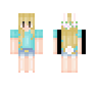 Blue Bunny Girl - Girl Minecraft Skins - image 2
