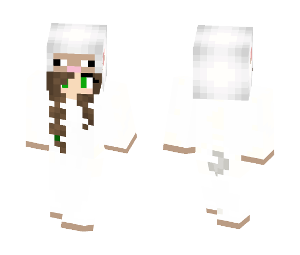Sheep Onsie Girl 2.0!! :D - Girl Minecraft Skins - image 1