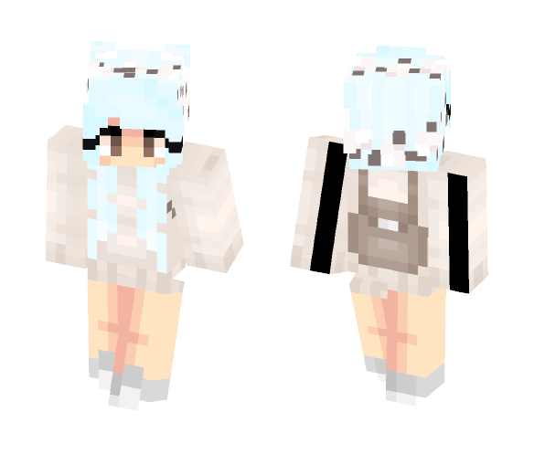 ♥Blue Hair♥ - Female Minecraft Skins - image 1