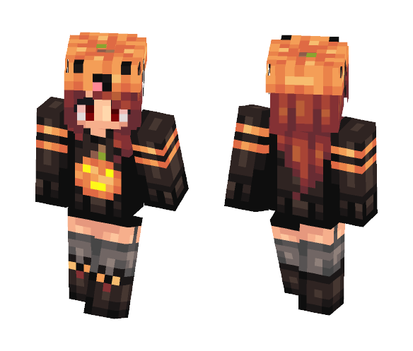 Cute Pumpkin Girl// _LostGirlDream_ - Cute Girls Minecraft Skins - image 1