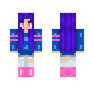 Blue Kawaii girl - Girl Minecraft Skins - image 2