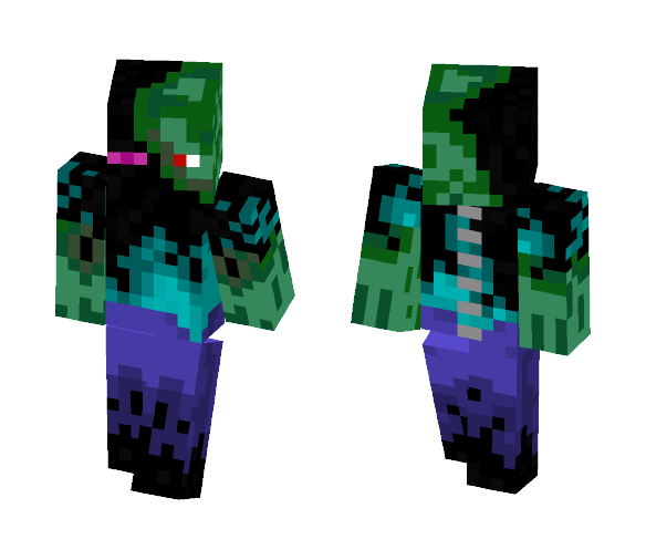 ender infused zombie/ enderzombie - Interchangeable Minecraft Skins - image 1