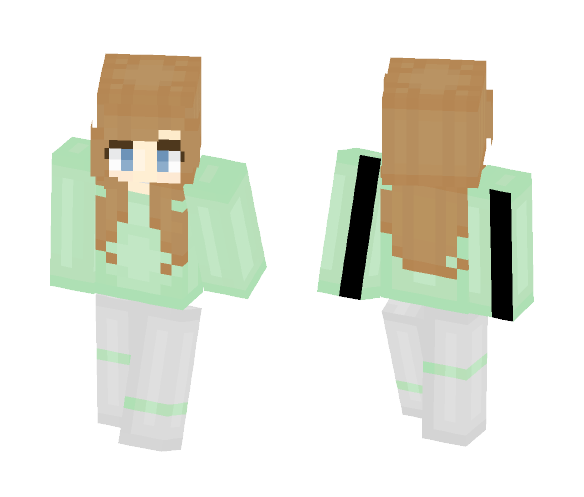Mint and white - Female Minecraft Skins - image 1