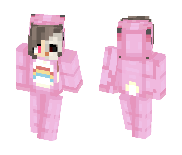 Pink bear girl - Girl Minecraft Skins - image 1