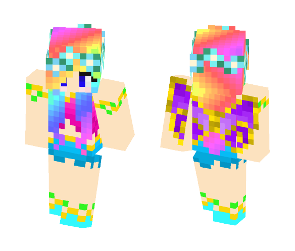 Rainbow fairy - Female Minecraft Skins - image 1