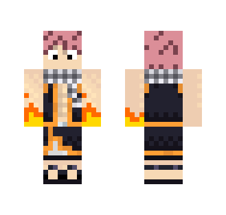 Natsu Dragneel w/ Fire - Male Minecraft Skins - image 2