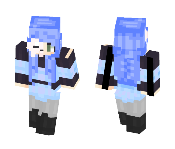 Evil blue girl - Girl Minecraft Skins - image 1
