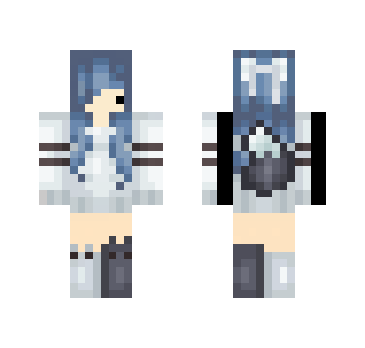 +Trader+ BLUE FRICKIN EMO??? - Female Minecraft Skins - image 2