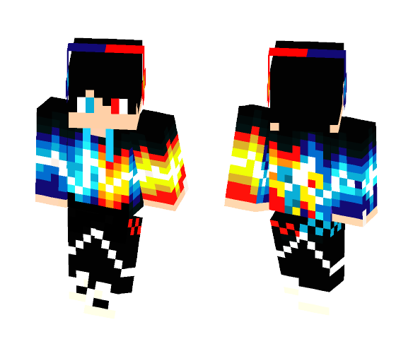 Cool Fire & Ice Boy - Boy Minecraft Skins - image 1