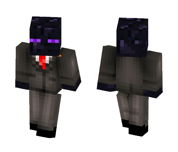 Obsidian Enderman in a suit. - Male Minecraft Skins - image 1