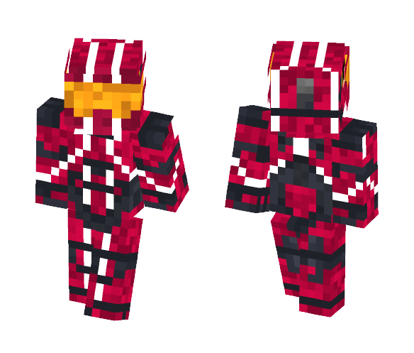 Halo Red Spartian - Male Minecraft Skins - image 1