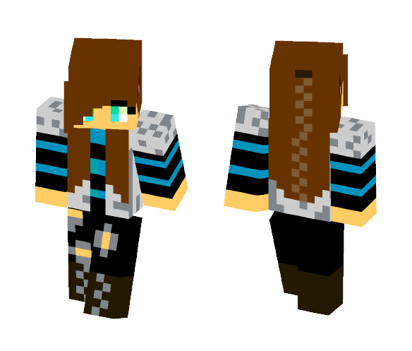 Made by friend :D (Wolf girl) - Female Minecraft Skins - image 1