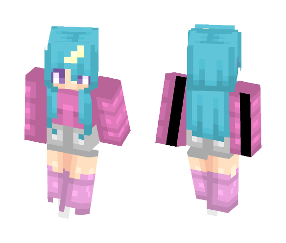 ((Finally)) The Raspberry Narwhal. - Female Minecraft Skins - image 1