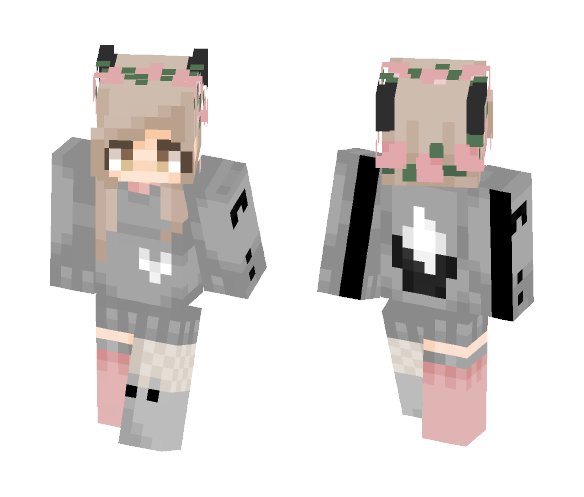 when you make a skin at 10 pm - Female Minecraft Skins - image 1