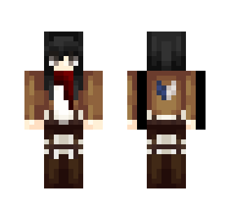 Mikasa Ackerman - Female Minecraft Skins - image 2
