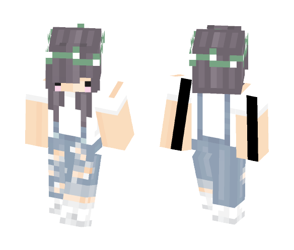 Tutushii - Overalls Chibi - Female Minecraft Skins - image 1