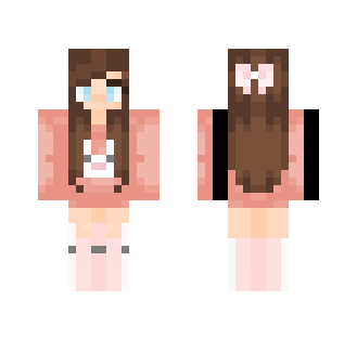 Pink Bunny - Male Minecraft Skins - image 2