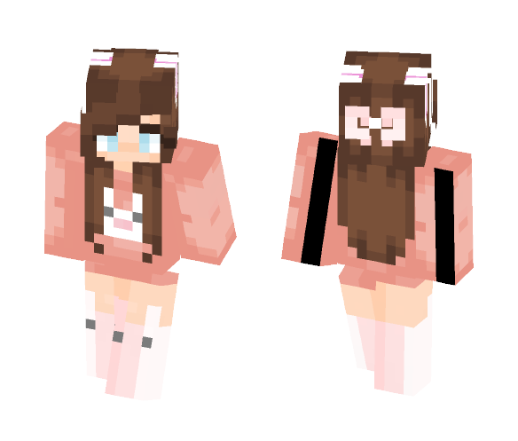 Pink Bunny - Male Minecraft Skins - image 1