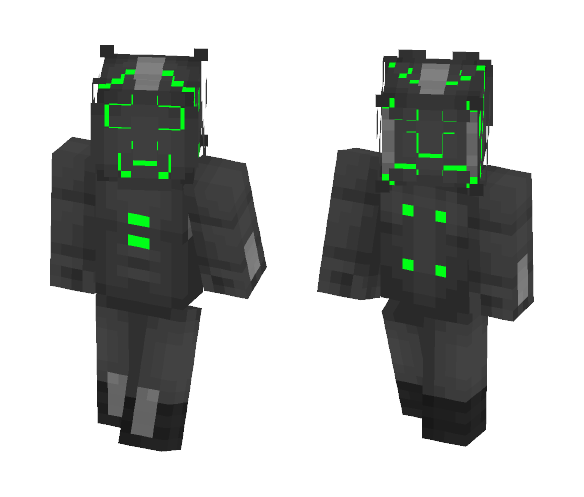 Futuristic Creeper - Male Minecraft Skins - image 1