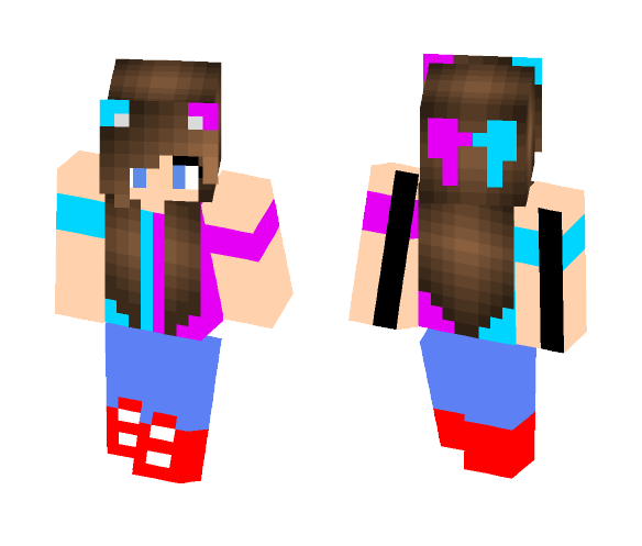 Swag half colour - Female Minecraft Skins - image 1