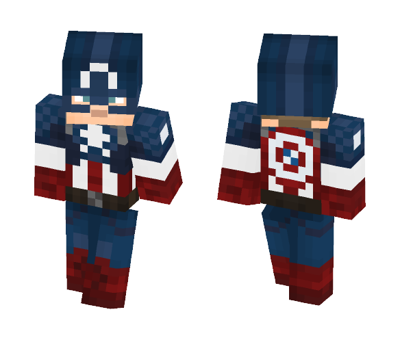 Captain America (New Suit) - Comics Minecraft Skins - image 1