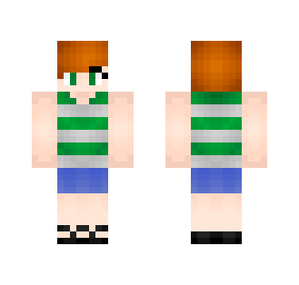 Stripe Tanktop Girl - Girl Minecraft Skins - image 2