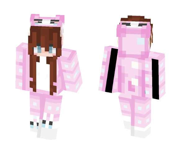 It's a pink bunny girl~ - Female Minecraft Skins - image 1
