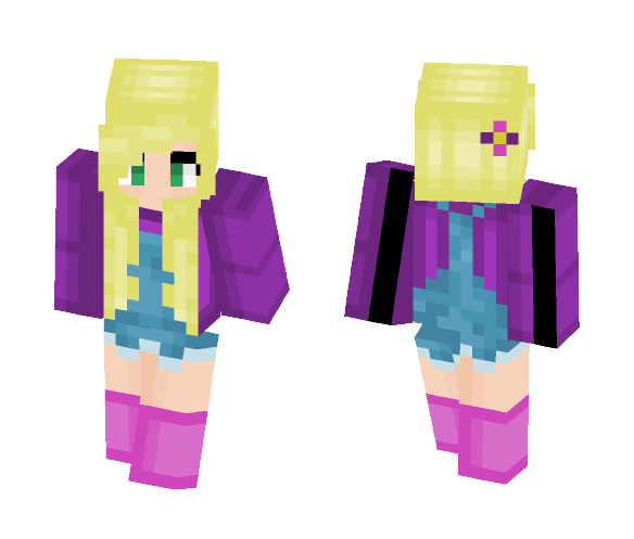 Overalls Girl [Alex Model] - Girl Minecraft Skins - image 1