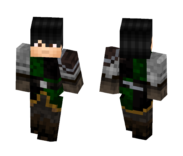 medieval warrior V. green - Male Minecraft Skins - image 1