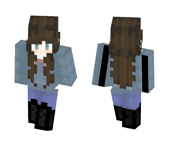 Brown-ish-Gray-ish - Female Minecraft Skins - image 1