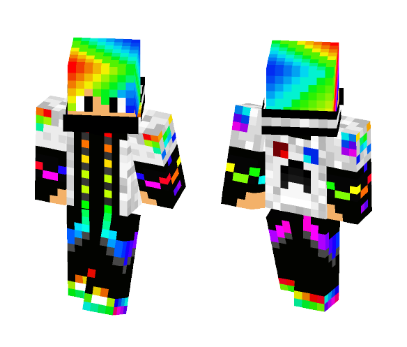 Rainbow Assassin - Male Minecraft Skins - image 1