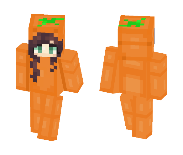 Pumpkin Onesie Upgrade - Female Minecraft Skins - image 1
