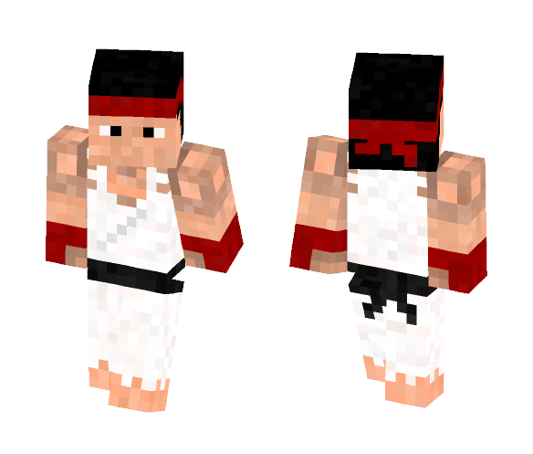 Ryu - Street Fighter - Male Minecraft Skins - image 1