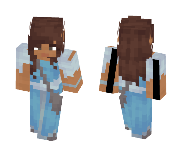 LotC Request - Blue and White Dress - Female Minecraft Skins - image 1