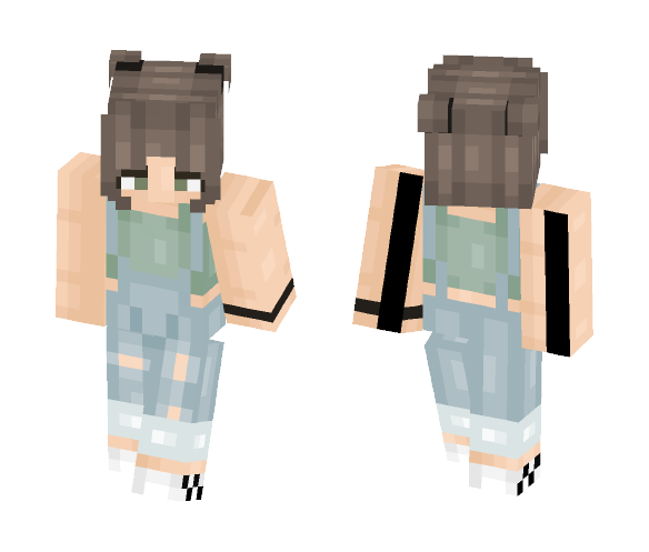 Overall babe | Wervy INFO IN DESC - Female Minecraft Skins - image 1