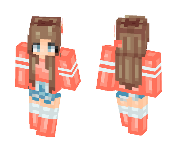 Pink/Peach FAB GIRL - Girl Minecraft Skins - image 1