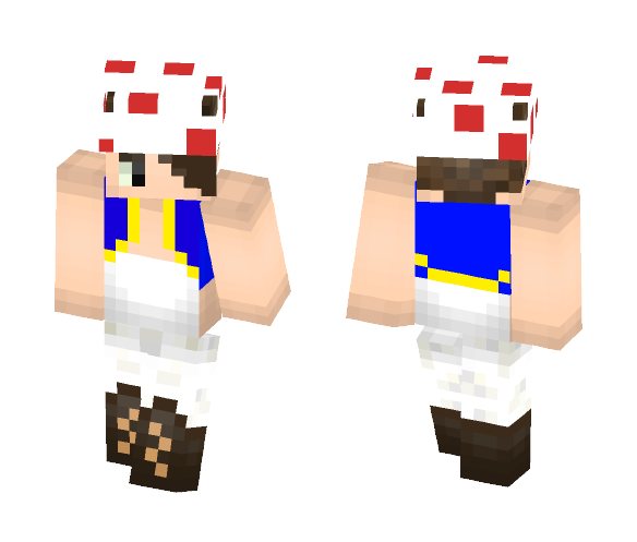 Toad Cosplay - Male Version (Mario) - Male Minecraft Skins - image 1