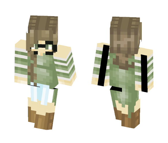 Bookworm 2.0 - Female Minecraft Skins - image 1