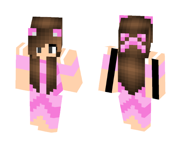 girly pink prom dress - Female Minecraft Skins - image 1