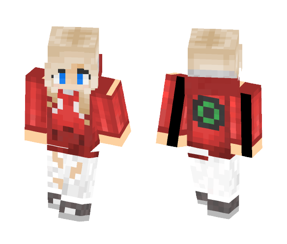 Red Hoodie ~Female~ *Requested* - Female Minecraft Skins - image 1