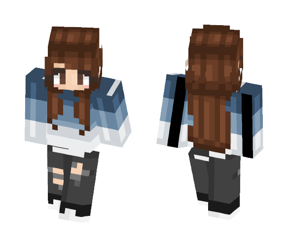 2nd Skin - Shades O' Blue - Female Minecraft Skins - image 1