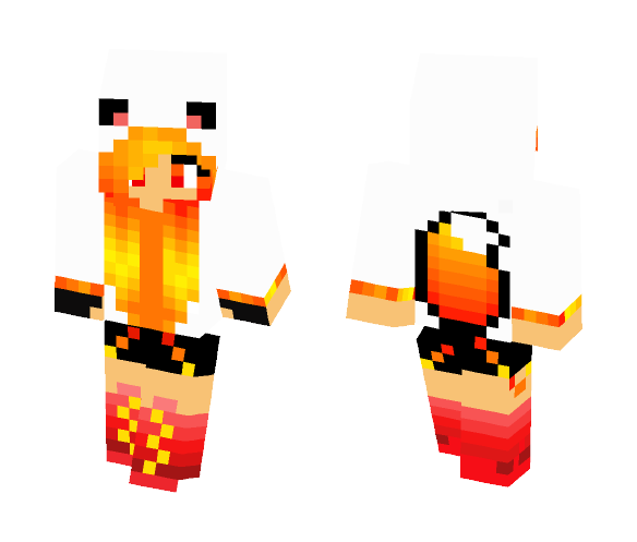Fire Cat - Cat Minecraft Skins - image 1