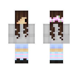 for harambelicious with flowercrown - Flower Crown Minecraft Skins - image 2