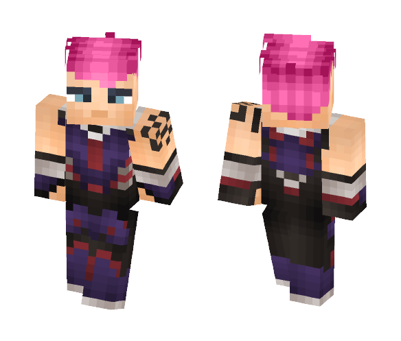 Zarya | Overwatch | Violet skin - Female Minecraft Skins - image 1